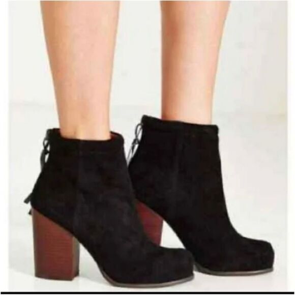 Jeffrey Campbell Rumble Homemade Havana Last Suede High Heel Booties - Picture 1 of 15